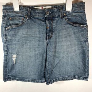 Easy Money Jean Company Women's 29 Blue Denim Button Fly Shilling Jean Shorts